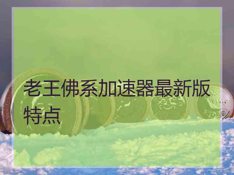 老王佛系加速器最新版特点 老王佛系加速器最新版特点