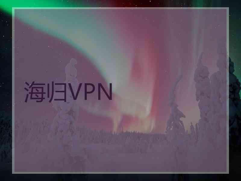 海归VPN 海归VPN