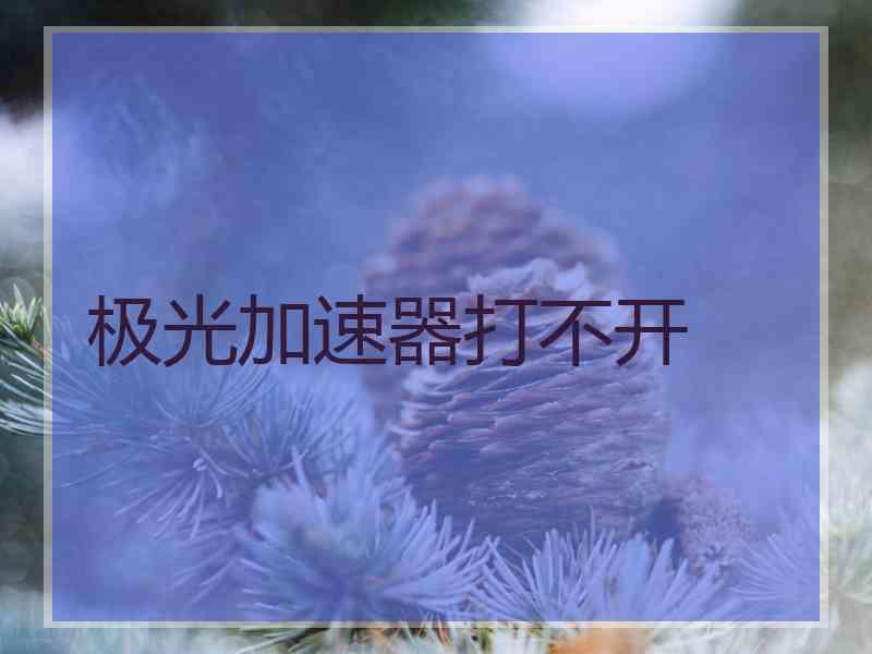 极光加速器打不开 极光加速器打不开