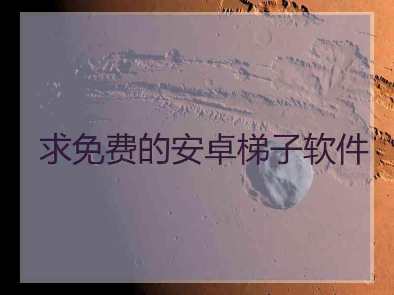 求免费的安卓梯子软件