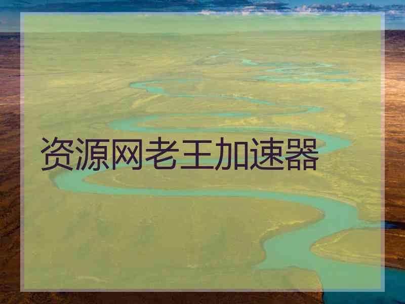 资源网老王加速器