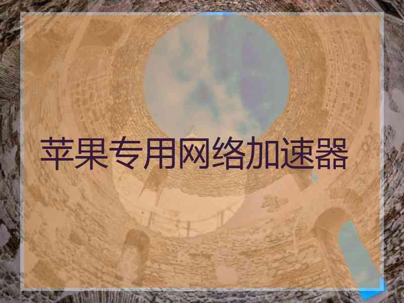 苹果专用网络加速器