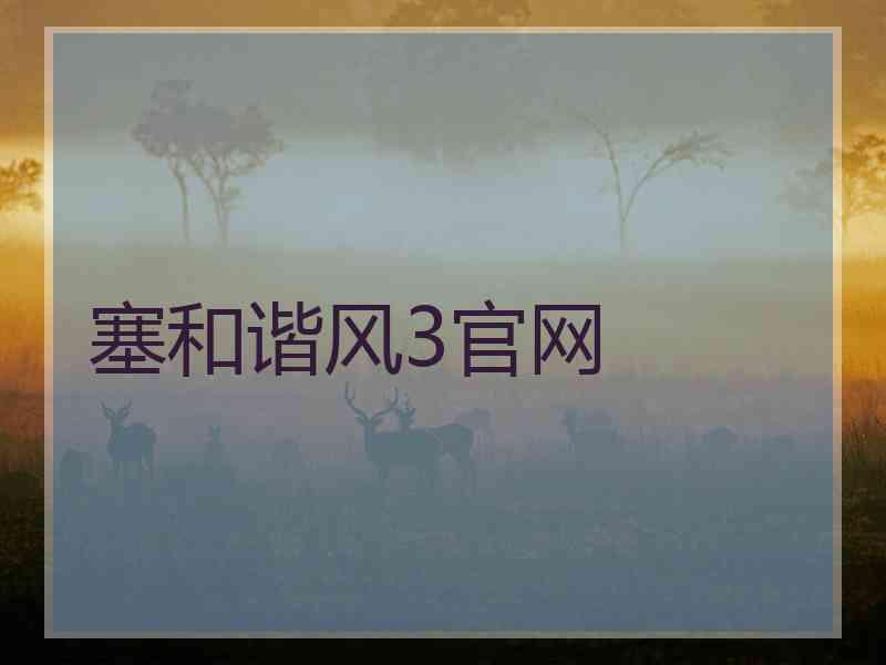 塞和谐风3官网