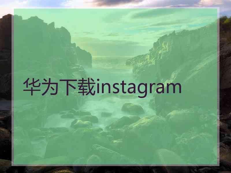 华为下载instagram