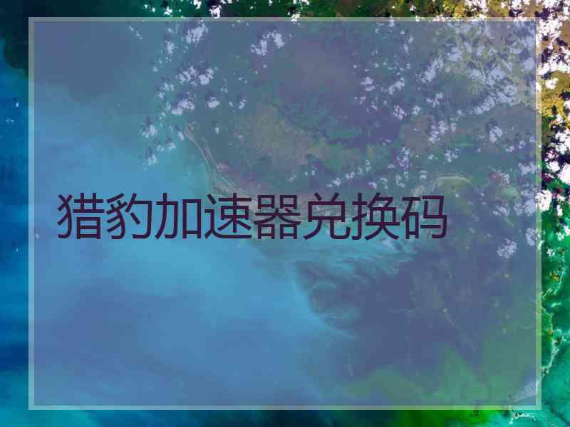 猎豹加速器兑换码