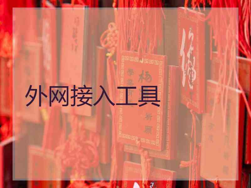 外网接入工具