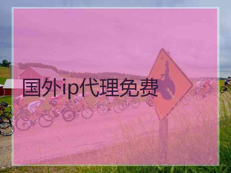 国外ip代理免费