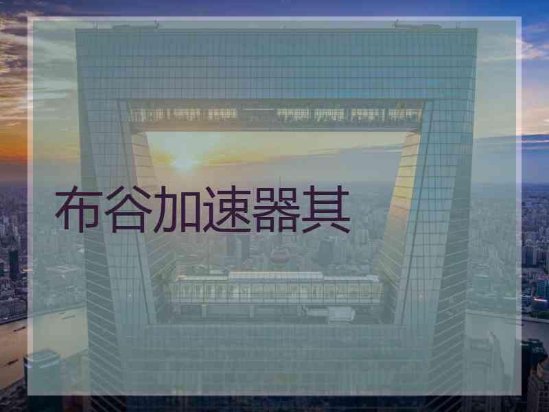 布谷加速器其