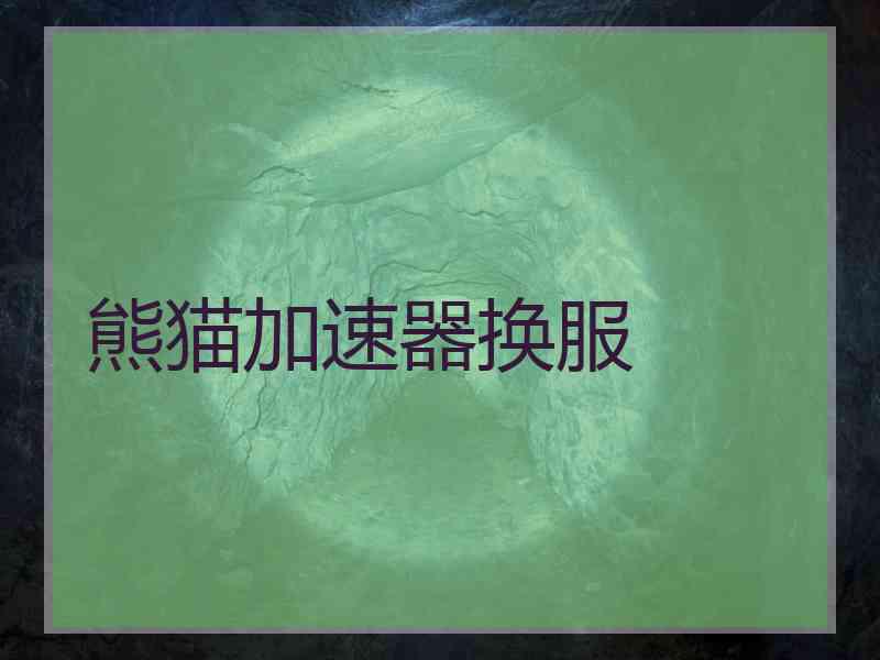 熊猫加速器换服