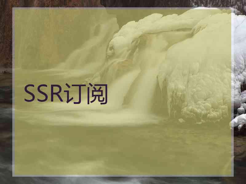 SSR订阅