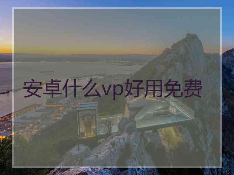 安卓什么vp好用免费