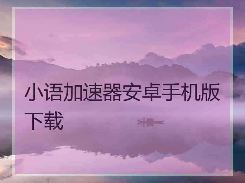 小语加速器安卓手机版下载