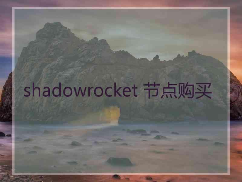 shadowrocket 节点购买