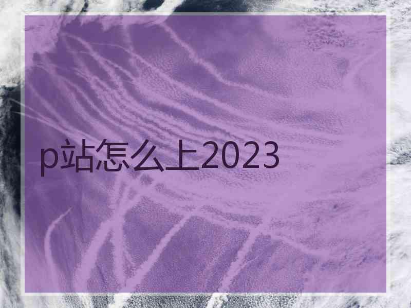 p站怎么上2023