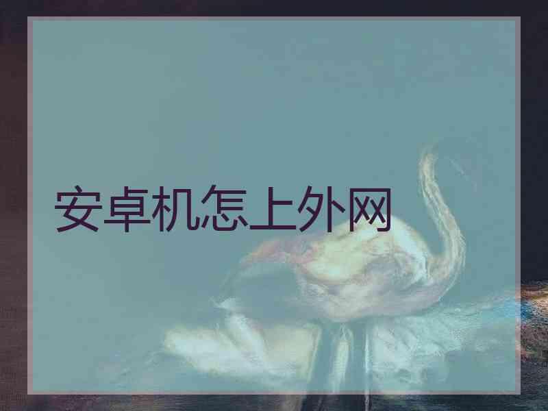 安卓机怎上外网