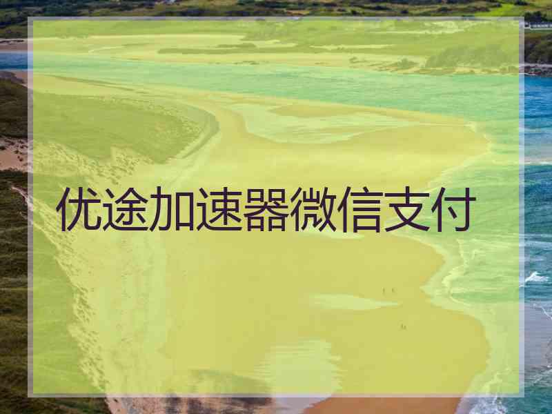 优途加速器微信支付