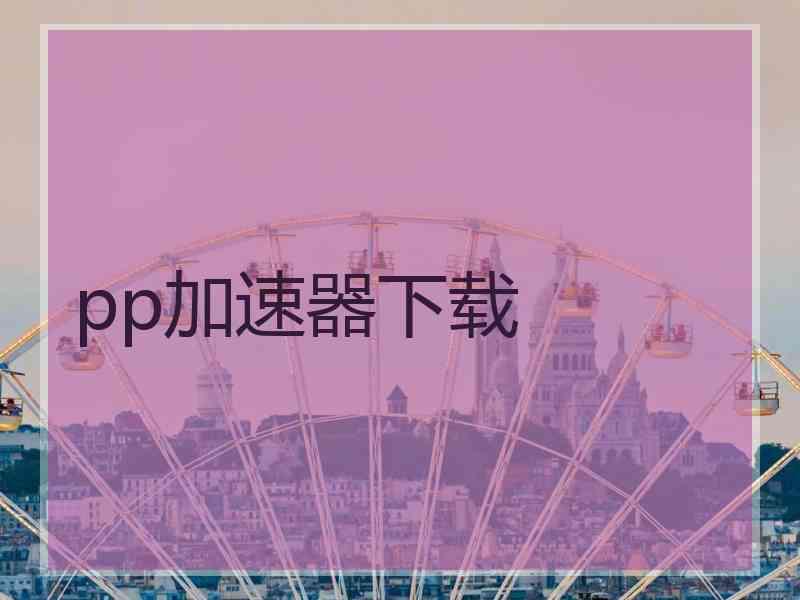 pp加速器下载