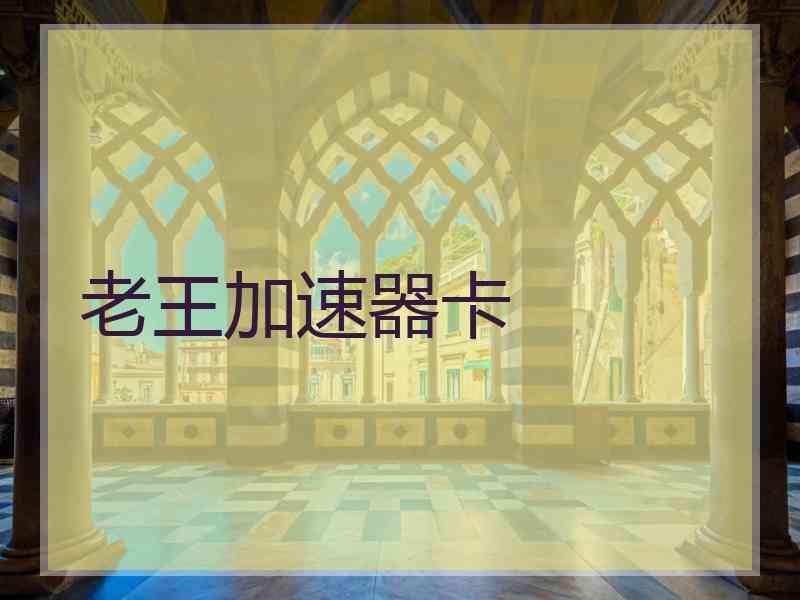 老王加速器卡