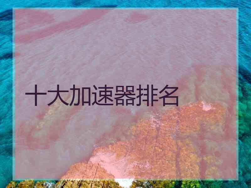 十大加速器排名