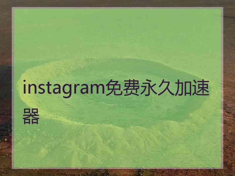 instagram免费永久加速器