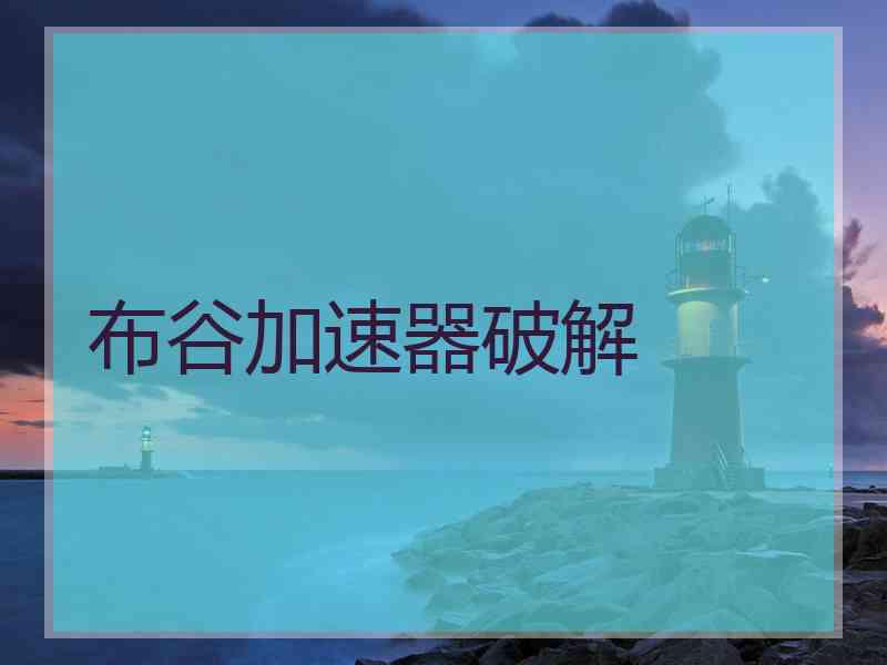 布谷加速器破解