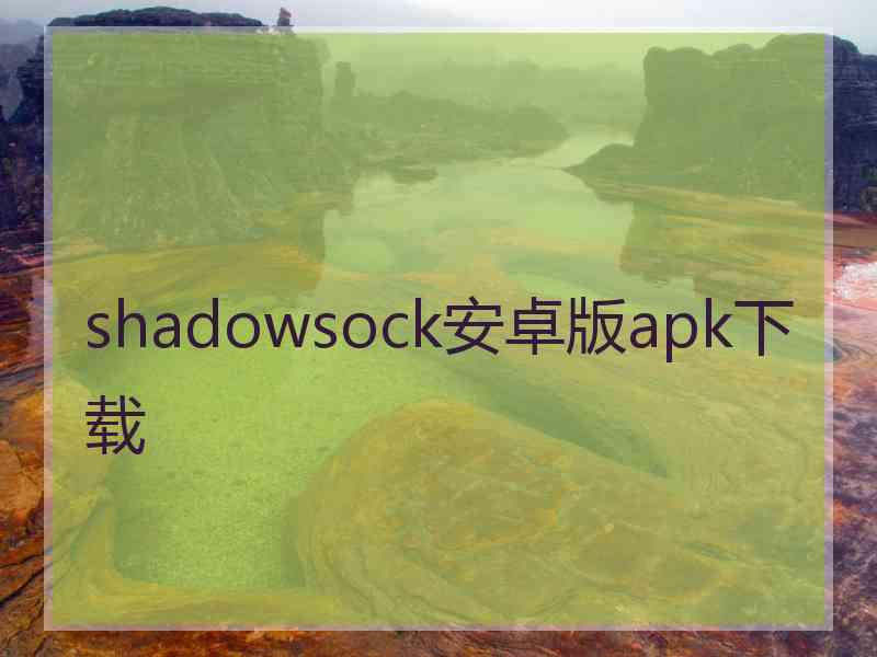 shadowsock安卓版apk下载
